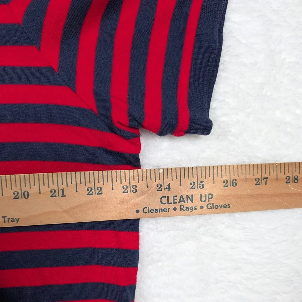 Polo Ralph Lauren‎ Shirt Mens XL Red Blue Stripe Chambray Custom Slim Fit Pony